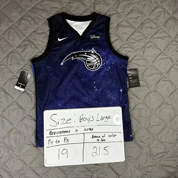 Nike Orlando Magic Jersey Boys Large Blue Galaxy Paolo Basketball Florida  NBA